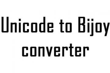 Unicode to Bijoy converter