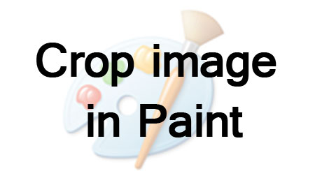 crop image in paint