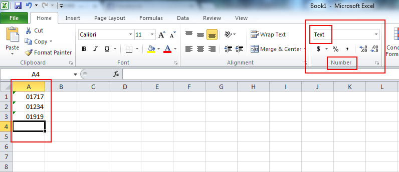 Cell Formatting for Use Text in Excel 