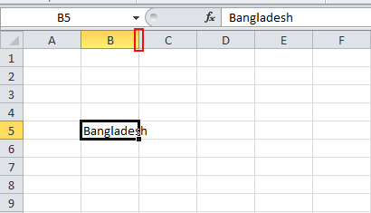 Change Cell Width in Excel