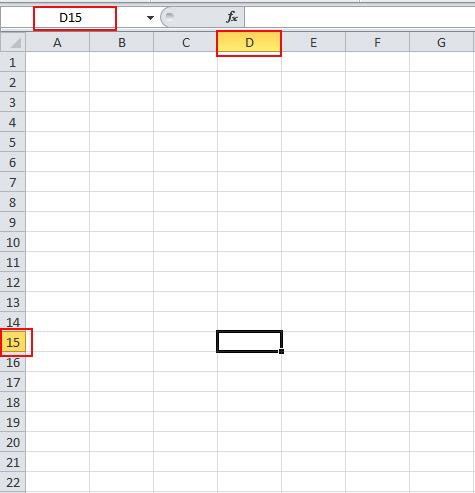 Current Cell Select in Excel
