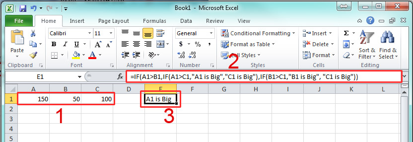 Different Result Using IF Function in MS Excel for 3 value
