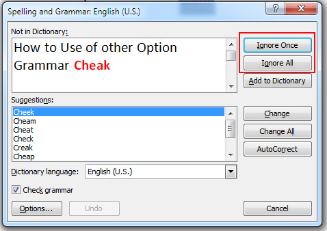How to Use Grammar Ignore