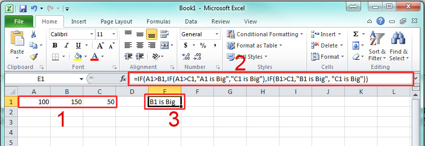 IF Function to test 3 value