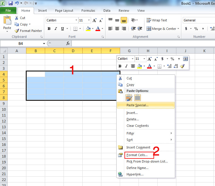Other Option for Merge Cells in Excel