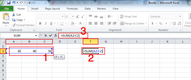 Use Addition Formula in MS 