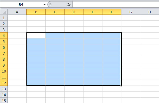 Use of Mouse for Cell Select in Excel