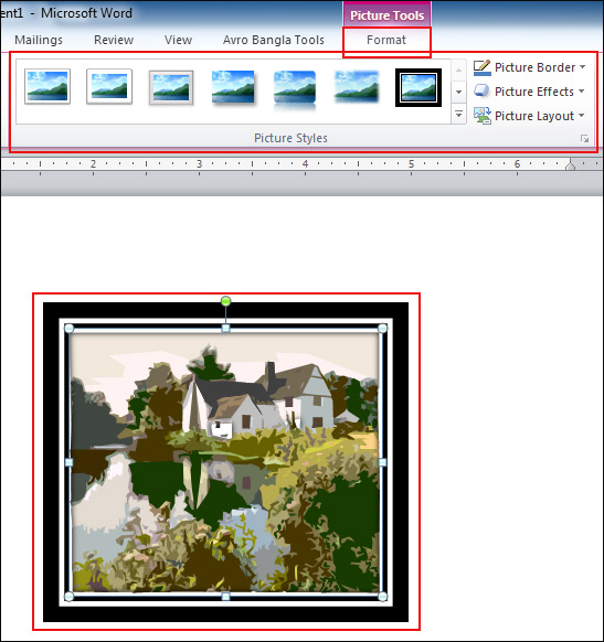 Use of Clip Art Style in MS Word