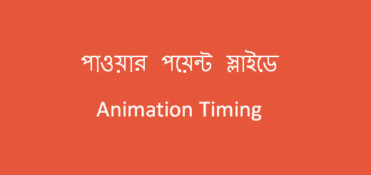 Animation Timing in Power Point Slide