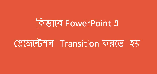 How to Transition in your Presentation in Power Point