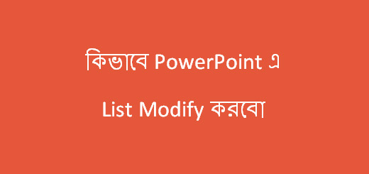 List Modifying in Power point Slide
