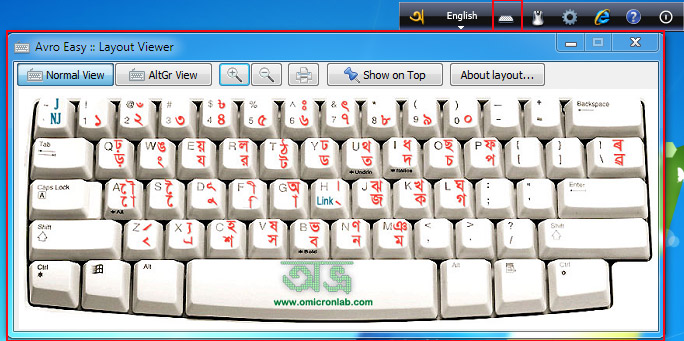 How to View Avro Easy Keyboard Layout