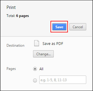 Last Step of Make a Web Page PDF File 