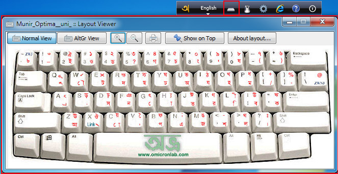 Use of Munir Optima uni Keyboard Layout for Bangla Writing 