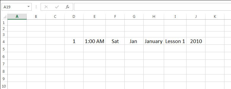 For Example Use of Auto Fill Option in MS Excel