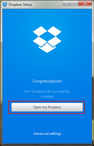 After Complete the Data Fill up for Create Dropbox Account 
