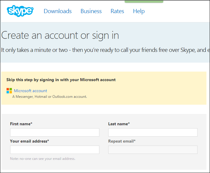 Create Account Name in this Featured 