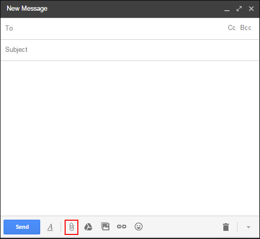 Use New Massage Window Box for Send File and Document