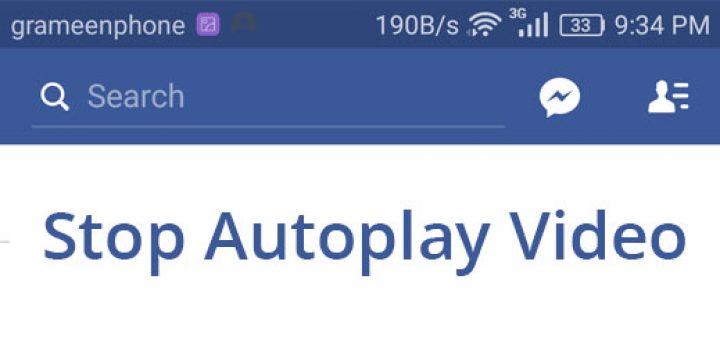 Stop Facebook Autoplay Video