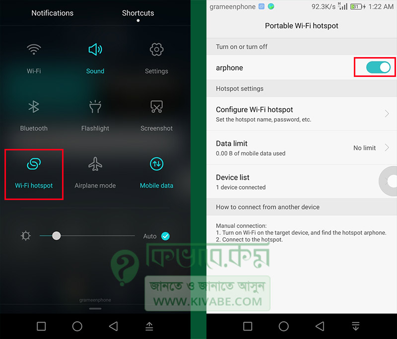 Run Mobile WiFi Hotspot