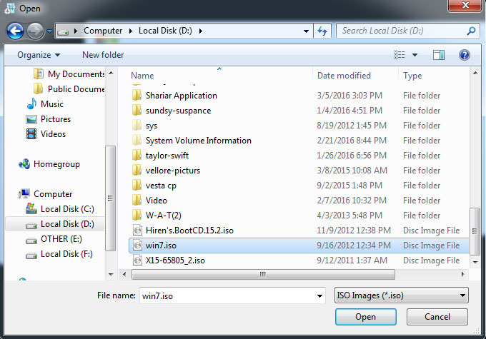 Browse Windows OS File