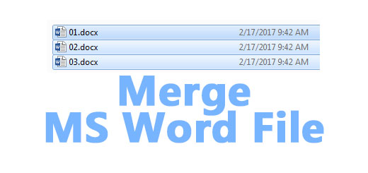 Merge MS Word File