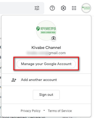 Manage your Google Account