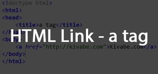 html link - a tag