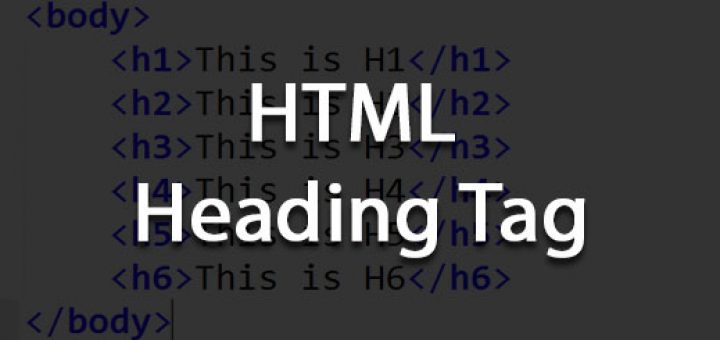 html heading tag