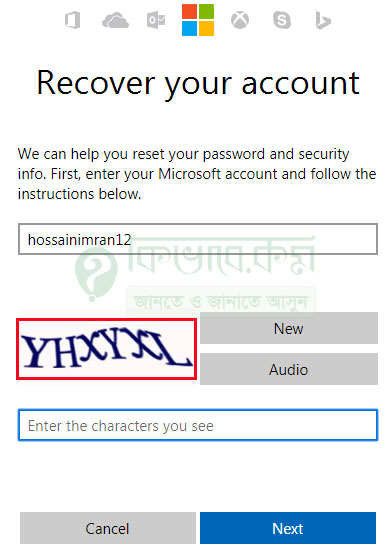 Recover Your Account