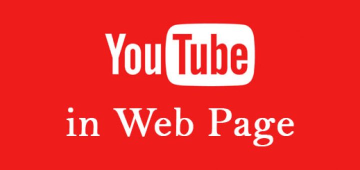YouTube HTML web page