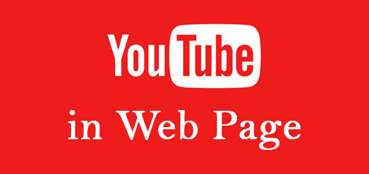 YouTube HTML web page