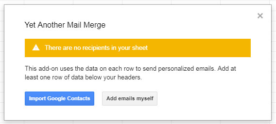 Add email in Google Sheet