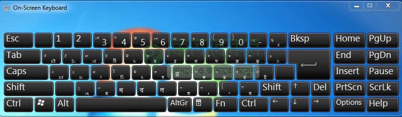 on screen bangla keyboard
