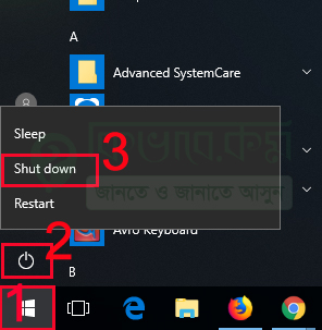 computer shut down