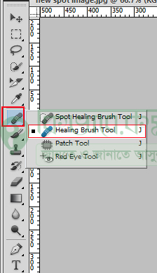 Select Healing-Brush-Tool