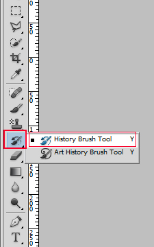 select history brush tool