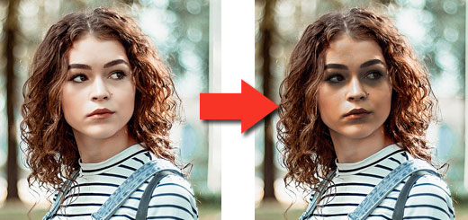 Bright to Dark Face using burn tool in Photoshop