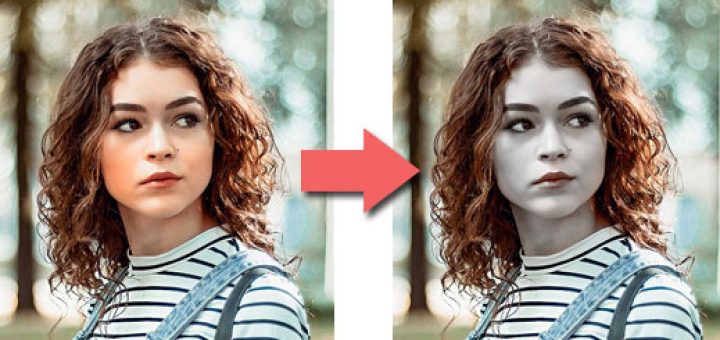 make fade image using sponge tool in Photoshop