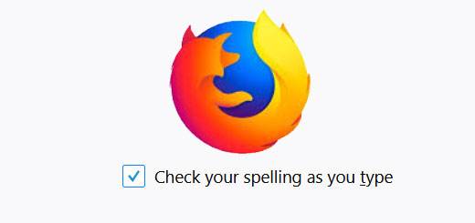 Firefox spelling check