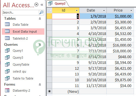 SQL Query data