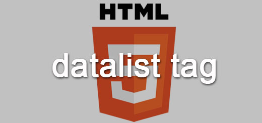 HTML datalist tag