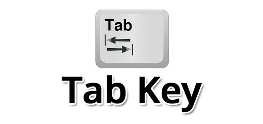 use of tab key