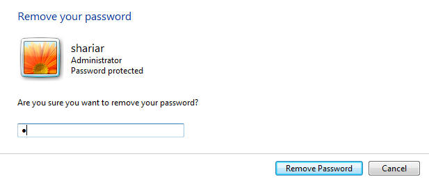 Remove Windows 7 Password