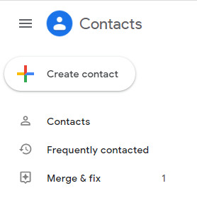 Add new google contact