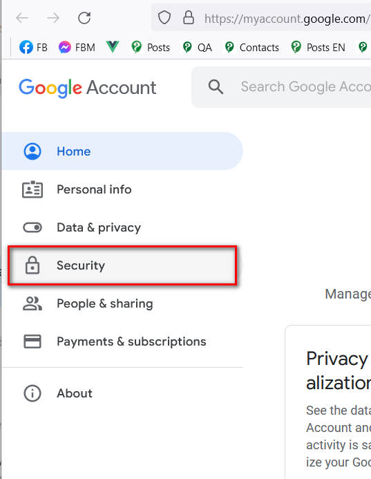 Google Account Security