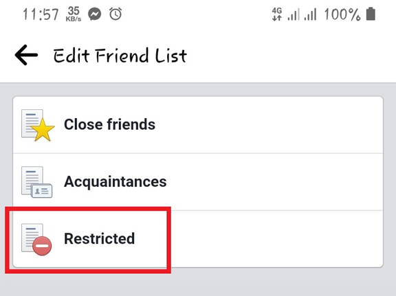 restricted friends