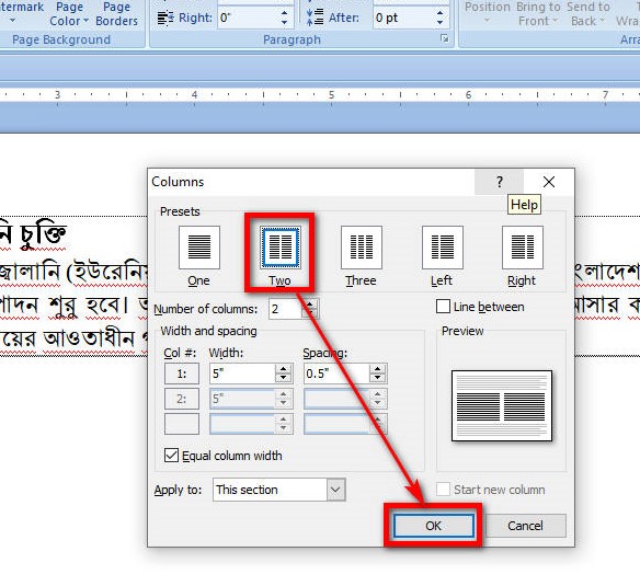 Insert Column Step-2